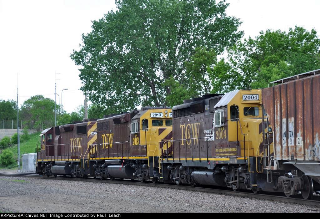 Westbound Turn on one leg of the wye